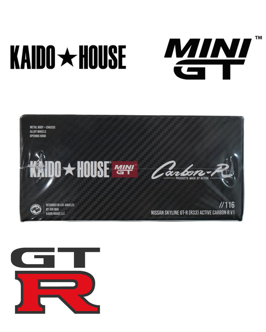 MiniGT 1:64 Nissan GT-R (R33) Carbon - KaidoHouse Series - Serial #116