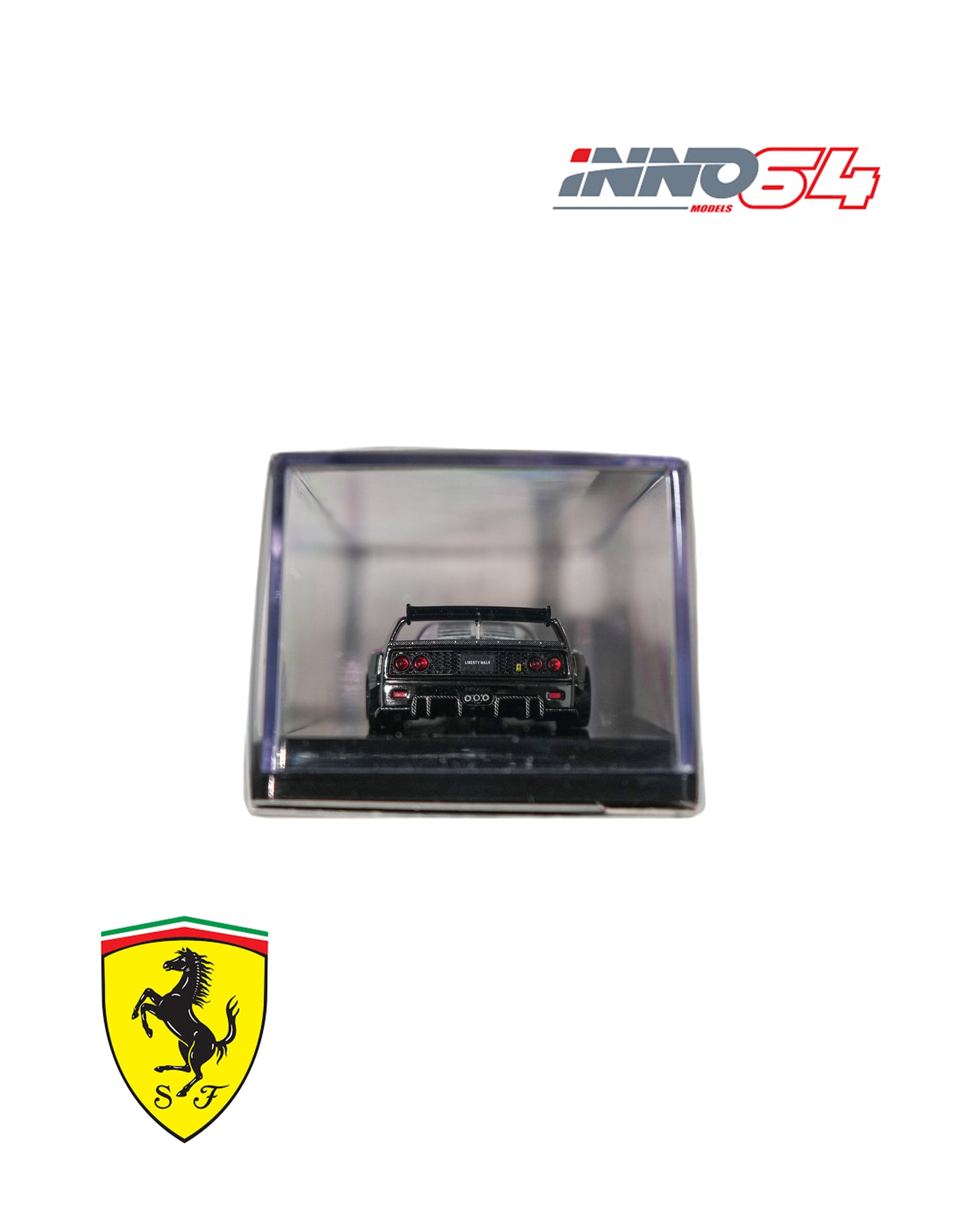INNO 64 Ferrari F40 LBWK  1:64 Black Chrome