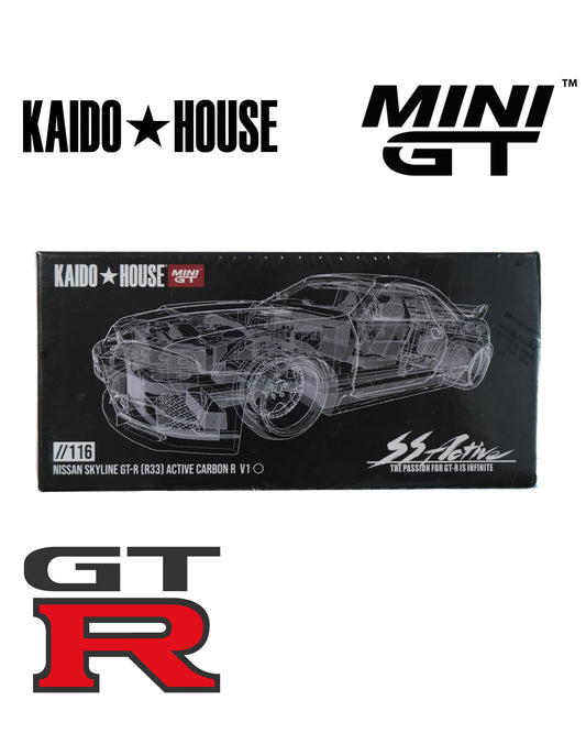 MiniGT 1:64 Nissan GT-R (R33) Carbon - KaidoHouse Series - Serial #116