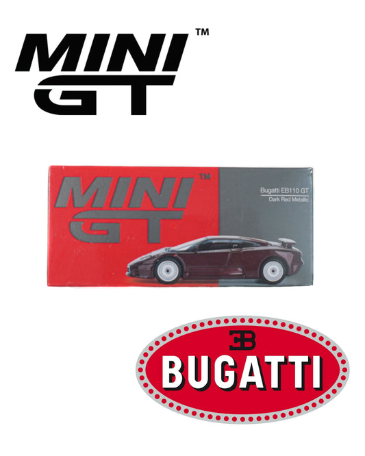 MiniGT 1:64 Bugatti EB110 - Maroon - Serial #806