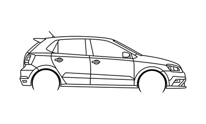 Silhoutte of Volkswagen Polo